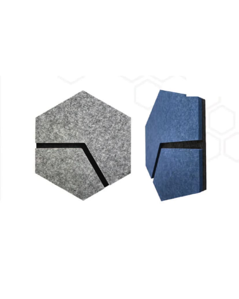 Feltro HEX Deco 02 Šešiakampis panelis su įstrižu grioveliu